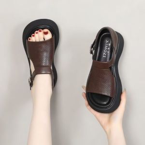 [Free Shipping] WomenS Thick-Soled Sandals 2026 Summer New Style Wedge Heel Platform Height-Increasing Comfortable Versatile Open-Toe Fashionable Sandals