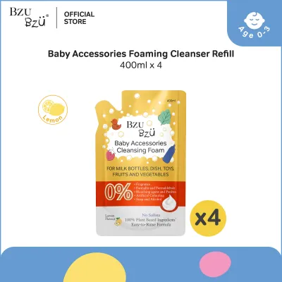 BZU BZU Baby Accessories Foaming Cleanser Refill Lemon Flavour (400ml x 4)