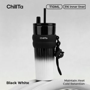 ChillTa Christmas Gift Tumbler Drinking Water Bottles Stainless Coffee Mug Vacuum Insulated Tumbler