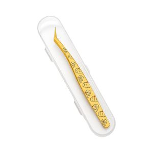BETTERFORM Chống tĩnh điện Miếng dán cong và nhíp Thép không gỉ Độ chính xác cao Kẹp uốn mi Đa chức năng Kèm bao da Kẹp gắp mi giả Nhãn dán cảnh thu nhỏ