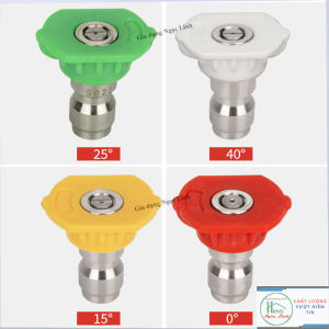 [1.1mm] Bộ 4 Cái béc phun cao áp 1/4 Bộ Đấu Nối Nhanh gắn máy rửa xe áp lực cao