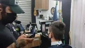 Kemei KM-1990 Electric Washable Hair Clipper Cutter Rechargeable Hair Cutting Machine For Men