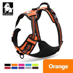 TRUELOVE No Pull Dog Harness Adjustable Safety Nylon Small Medium Large Pet Dog Vest Padded Reflective Outdoor for Dogs Pet Leash Control