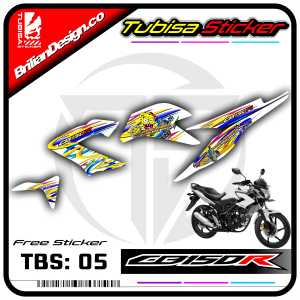 Striping Honda CB 150 Lama/Old - Stiker Striping Variasi List Motor CB 150 R Lama/Old. TBS.05