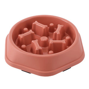 【PETZOOM】Dog bowl anti choking slow food bowl small and medium-sized dog feeder basin cat food basin dog food anti overturning pet products