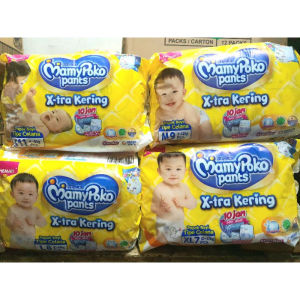 MamyPoko Xtra Kering Standar Pants S11 M9 L8 XL7 Popok Celana Bayi