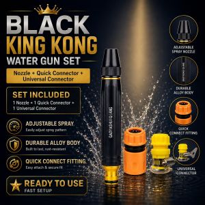 The "Black Diamond" high-pressure car cleaning gun kit is suitable for cleaning radiators and engines.