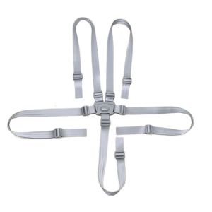 EDDY SONG 5 คะแนน สายรัดเก้าอี้สูง แข็งแรง ปรับได้ สายรัดความปลอดภัยสำหรับเก้าอี้สูงสำหรับเด็ก ซักได้ ติดตั้งง่าย สายรัดเก้าอี้ให้อาหารเด็ก รถเข็นเด็ก