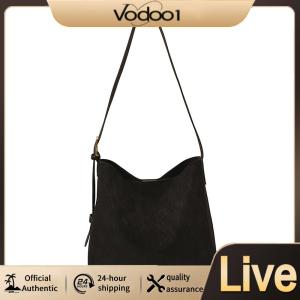 【Vodool】 Women Girls PU Leather Solid Color Shoulder Bag Adjustable Strap Large Capacity Shoulder Bag for Work Daily Use