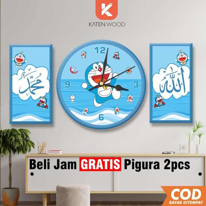 Jam Dinding Minimalis Dekorasi Rumah Kekinian Wall Clock Shabby Chic