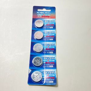 Icekirin ถ่าน เบอร์ CR2032 3V ใส่นาฬิกา เครื่องคิดเลข อุปกรณ์อิเล็กทรอนิกส์ได้ทุกชนิด ถ่านเหรียญ ถ่านแบน 5ก้อน/ชุด