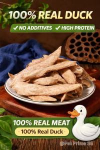 Dog Treats 100g | 100% Real Meat Chicken Duck | Air Dried Dog Snack | No Additives High Protein Training Treat