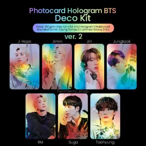 Photocard Hologram BTS Deco Kit  - Photo card Premium Kpop Unofficial Laminasi Glossy PTD