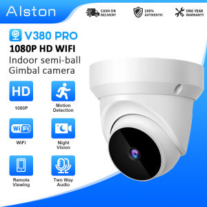 V380 PRO Q1 Indoor Dome PTZ Camera 360° Horizontal Static Rotation Anti-theft Detection 2MP Two-way Audio Motion Detection Night Vision PTZ Control CCTV Camera