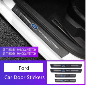 4Pcs Car Styling 3D carbon fiber Threshold Sticker For Mitsubishi ASX LANCER OUTLANDER TRITON PAJERO FRIDGE Lancer 10 3 9 EX Outlander 3 ASX L200 Competition Accessories