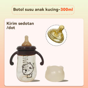 Payoe Botol minum bayi anak silicone Botol minum bayi sedotan lucu 240ml 300ml