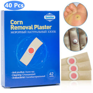 【Ready Stock】42pcs Foot Corn Removal Calluses Plantar Warts Thorn Pain Relief Curative Plaster Sticker Curative Plaster