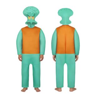 11.11 Halloween Cosplay Costume Cartoon Anime Square Sponge Patrickstar Jumpsuit Carnival Theme Party Role Playing Outfits for Adults h261026