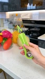 Bộ dụng cụ cắt tỉa hoa quả rau củ chuyên nghiệp set 3 món tạo hình hoa quả chất liệu thép không gỉ