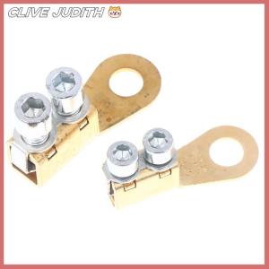 CISWGE ที่หนีบแบตเตอรี่รถยนต์ขั้วต่อแบตเตอรี่รถยนต์ลวดหนาทำจากทองแดงบริสุทธิ์