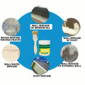 300g Waterproof Coating Invisible Paste Sealant Polyurethane Glue with Brush Adhesive Repair Glue for Home Roof Bathroom. 