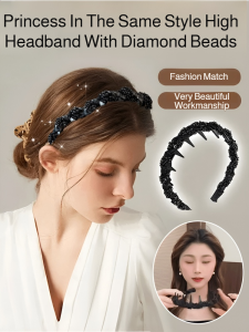 Diamond Louis Paris Princess Headband Womens New High Skull Headband With Teeth Non-slip Hairpin Headdress