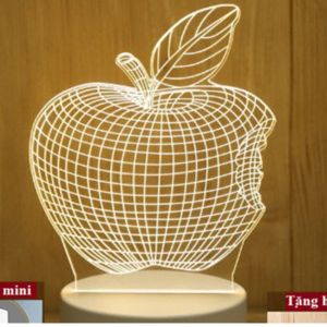 Đèn ngủ LED 3D Làm Quà Tặng Độc Đáo Đèn Ngủ Phong Thủy Có 3 Màu: Trắng Vàng Vàng NhạtThay đổi màu sắc bằng cách tắt bật lại đèn