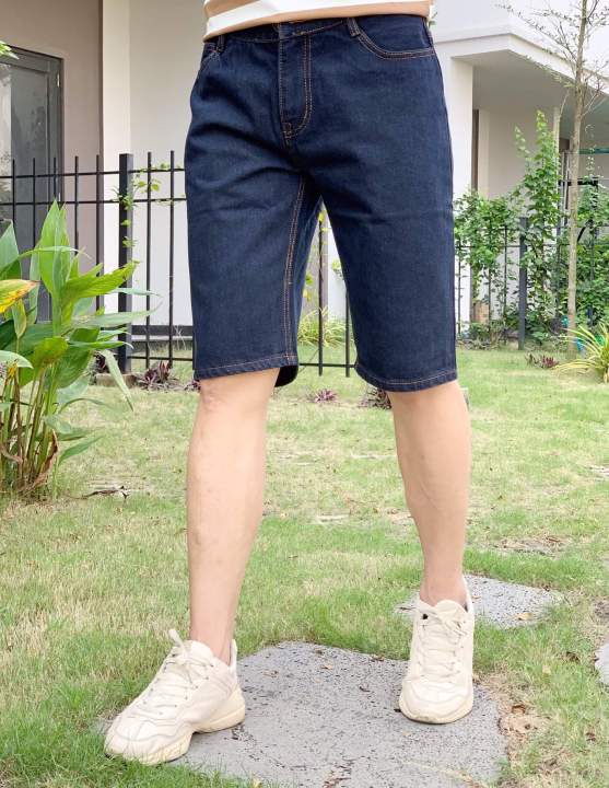 Quần Short Jean Nam Quần Bò Ngố Nam Vải Dày Dặn Mềm Mịn Form Chuẩn Hàng Công Ty Xuất Khẩu Cao Cấp
