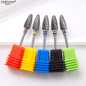 Nail Drill Bits Tungsten Steel Nail Grinding Head Electric Nail Machine Accessories Nail Polishing Grinding Head Removing Nail Manicure Tools