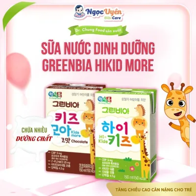 Sữa Tươi Tăng Cân Cho Bé Greenbia Hikid - Sữa Hàn Quốc Phát Triển Chiều Cao - Tăng Cường Sức Đề Kháng Cho Bé