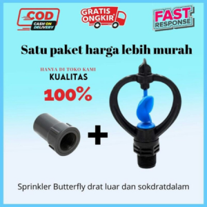 SPRINKLER BUTTERFLY 1/2 INCH DRAT LUAR SPRINKLER KUPU KUPU MURAH ALAT SIRAM AIR TAMAN KEBUN PERTANIAN