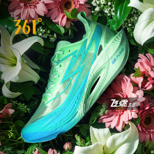 [20KM+]361 Degrees Flame 3.5 Professional Marathon Running Shoes Full Palm Carbon Plate Racing PB Shock Absorbing Sports Shoes Training Shoes 672512215F