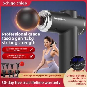 JAIYORL 筋膜枪 Portable Massager - Handheld Percussion Fascia Massage Machine | 6 Speeds 4 Interchangeable Heads | Helps Relieve Sore Muscles and Stiffness