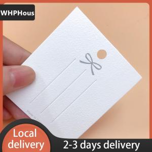 [COD] WHPHous Ship within 24 hours 50PCS White Hairpin Card Trinket Bow Display Cards Cardboard Packing Paper