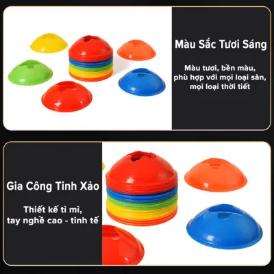 Combo 10 Cái Nấm Chiến thuật dành cho huấn luyện bóng đápatinchiến thuậtmarker đá banh