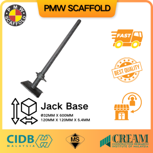 New Unit 600mm/Jack Base/Kaki/万向承重底板/千斤顶底座/Scaffold/Staging/Perancah/CIDB MS 1462-1 + CIS22:2023