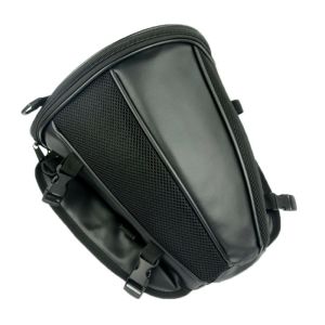Motorcycle Tail Bag PU Polyester 3-in-1 Reflective Lightweight Durable Easy Mount Shoulder Handbag