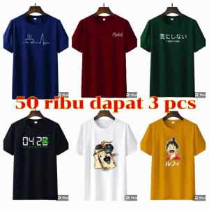 Terpopuler Paket Baju kaos 50 ribu dapat 3 pc