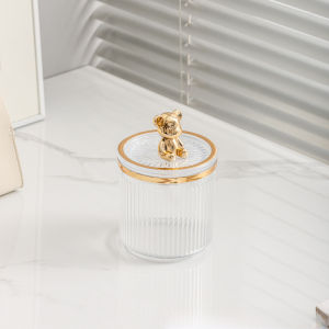 MLADEN Sealed Plastic Storage Box Transparent Cotton Swab Storage Organization Vanity Makeup Home Organizer