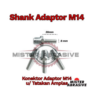 Tatakan Amplas Perekat Tempel Gerinda Tangan Fiber Sanding Pad Fibre Disc Adaptor M10 M14 Konektor