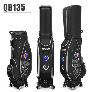 PGM QB135 custom waterproof golf bag travel 4 wheels golf bags for women