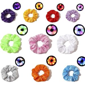 【SG Ready Stock】Led hair Elastic Flashing Hair Bands Glow In The Dark For Satin Elastic Scrunchies Deocration Wedding Party