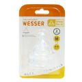 Núm vú bình sữa cổ rộng Wesser size S/M/L vỉ 2 núm siêu mềm chống sặc - Núm ty thay thế bình sữa cho bé - BEEKIDS PLAZA. 