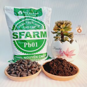[100g] Phân bón hữu cơ SFARM dạng bột và viên nén trọng lượng 100gram