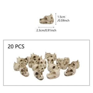 AINACHU Cute Halloween Ghost Decoration Mini Resin Joy Garden Ghost Ornament Joyful Creative Skull Statue Decorations Flower Pot Decoration