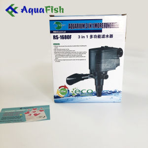 Máy Bơm Lọc Nước Bể Cá Thủy Sinh 3 Chức Năng Đẩy Luồng Tạo Oxy Bơm Lên Lọc RS-1680F KK-1680