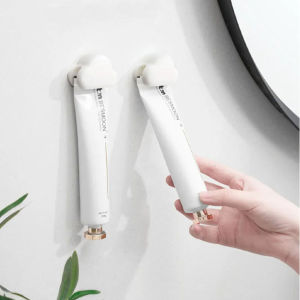 Cute Cloud Toothpaste Holder Hanger Self Adhesive F/A/C/I/A/L Cleanser Clip Multifunctional Toothpaste Storage Rack Bathroom Supplies