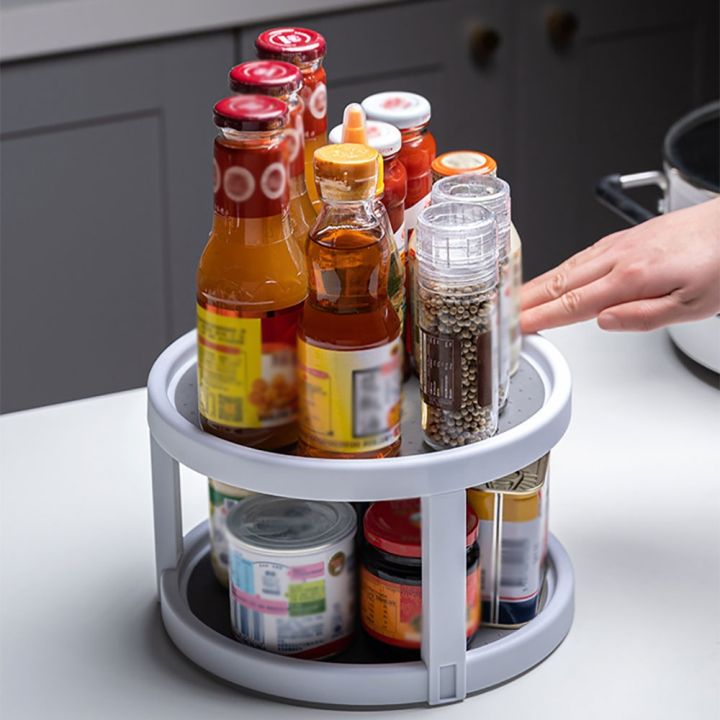 {XMAN Home Life} 360 Degree Rotating Non Skid Spice Rack Cabinet ...