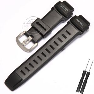 Natural Resin Strap For Casio PRG-260 500 550 PRW 3500 2500 5100 Men Watch Accessories Sport Waterproof Durable Replacement Band