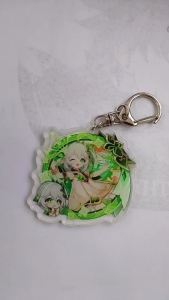 wholesale 9 Styles Game Genshin Impact Key Chain Ring Cute Charlotte Kinich Turnfire Hunt Kachina Mualani Sigewinne Beelzebul Wanderer Hat Guy  Keyring Accessories Pendant Gift